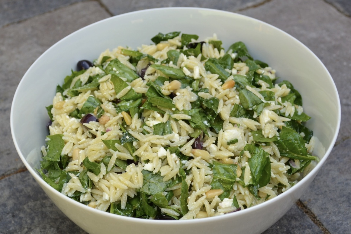 Orzo with Spinach and Feta