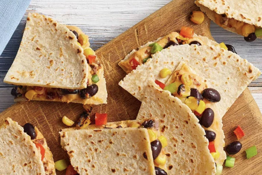 Chipotle Hummus Quesadillas