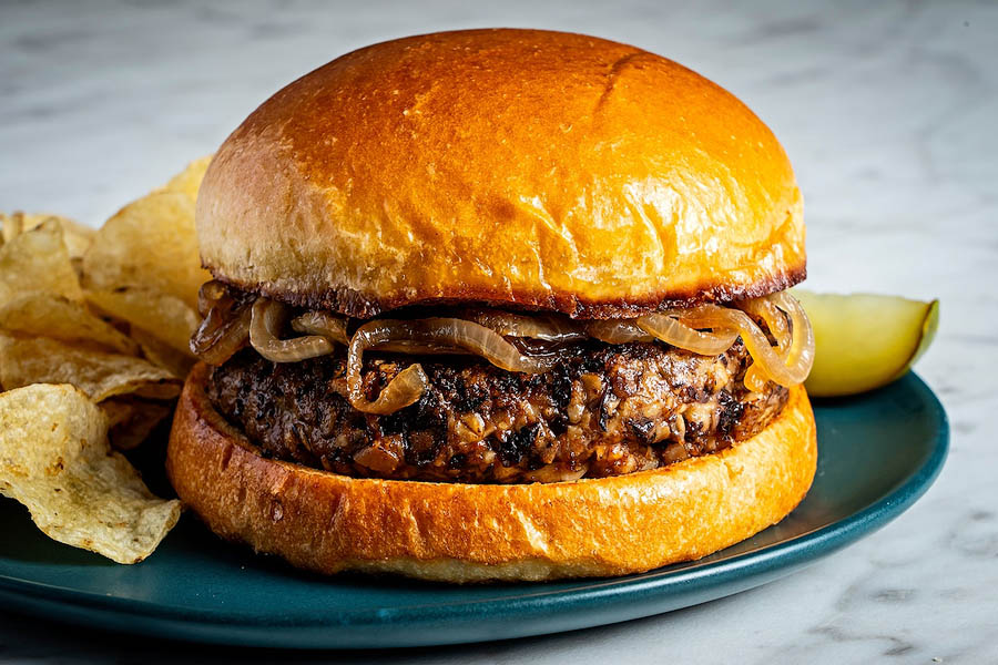 Mushroom and Black Bean Burgers