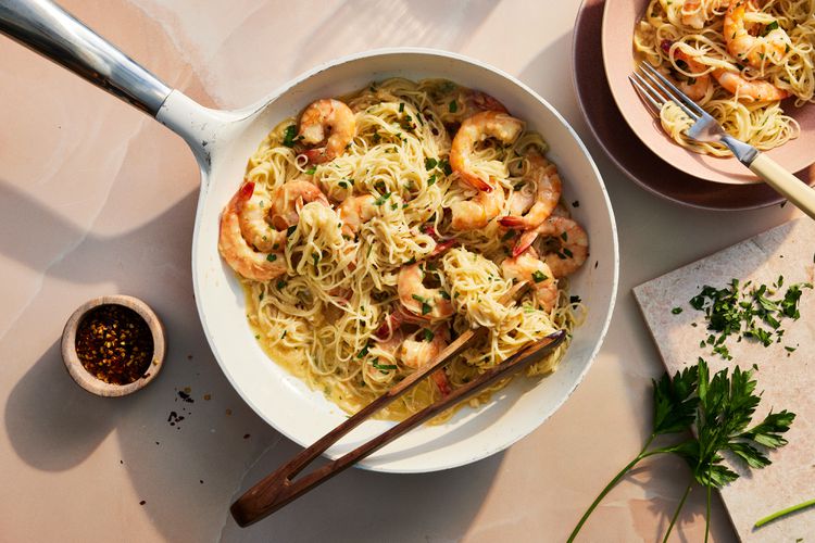 Shrimp Scampi with Garlicky Miso Butter