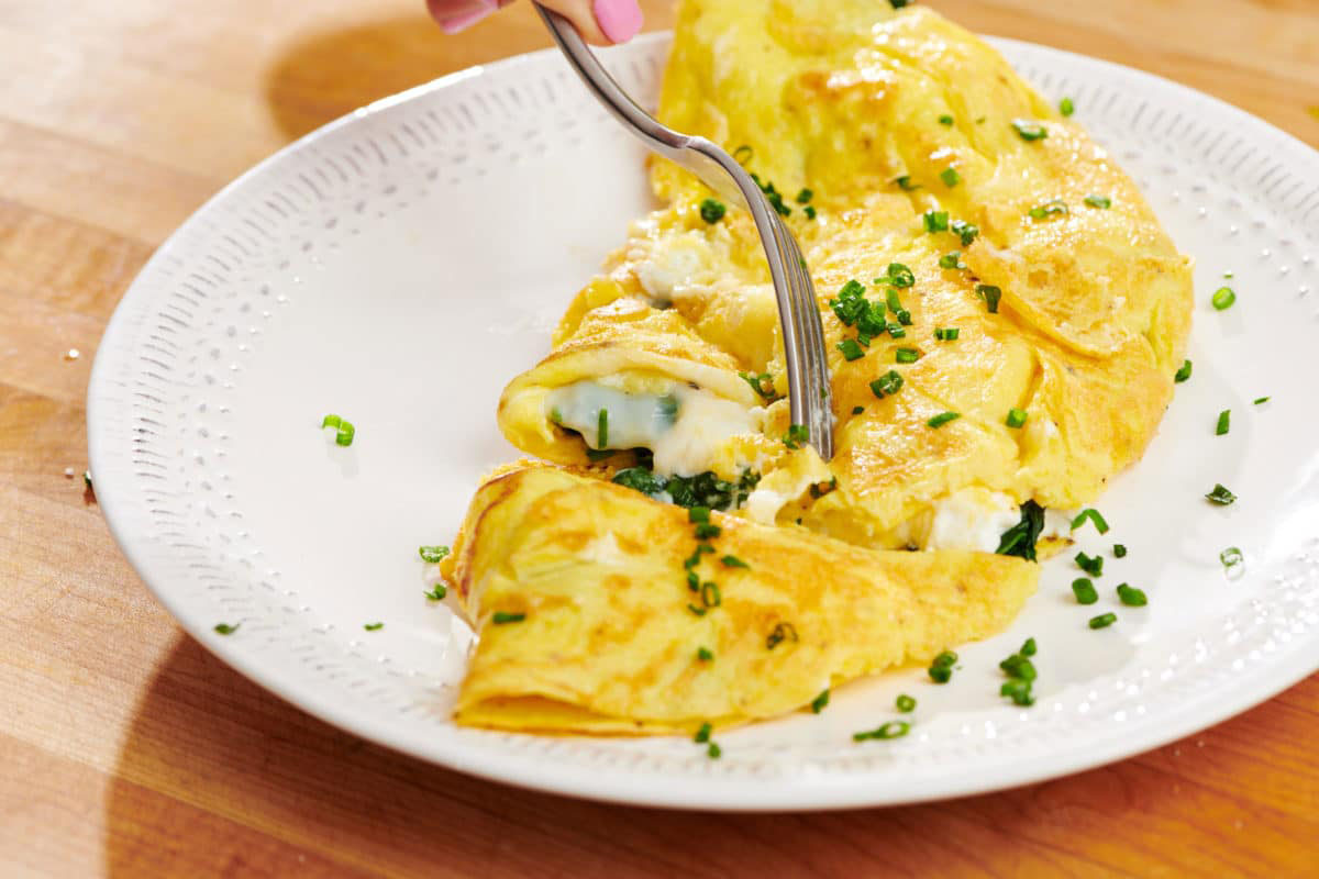 Spinach Feta Omelet
